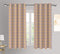 Cotton Lanfranki Yellow Check 7ft Door curtains Pack Of 2