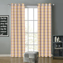 Cotton Lanfranki Yellow Long 9ft Door Curtains Pack Of 2