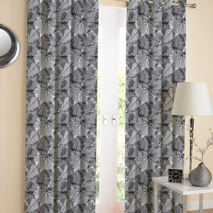 Cotton Palm Leaf 7ft Door Curtains Pack Of 2 freeshipping - Airwill