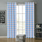 Cotton Lanfranki Blue Long 9ft Door Curtains Pack Of 2