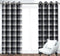 Cotton Dobby Black 9ft Long Door Curtains Pack Of 2