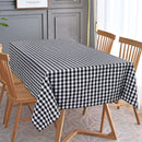 Cotton Gingham Check Black 8 Seater Table Cloths Pack Of 1