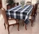 Cotton Dobby Black 6 Seater Table Cloths Pack Of 1