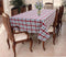 Cotton Lanfranki Red Check Table Cloths Pack Of 1 - (2 to 8 Seaters)