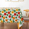 Cotton Green & Orange Floral 8 Seater Table Cloths Pack Of 1