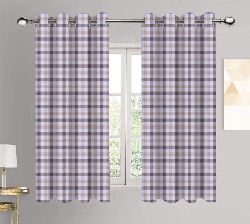 Cotton Lanfranki Grey Long 9ft Door Curtains Pack Of 2