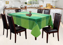 Cotton 4 Way Dobby Green 2 Seater Table Cloths Pack Of 1