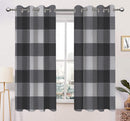 Cotton 4 Way Dobby Grey 7ft Door Curtains Pack Of 2