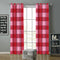 Cotton 4 Way Dobby Red 5ft Window Curtains Pack Of 2