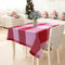 Cotton 4 Way Dobby Red 8 Seater Table Cloths Pack Of 1