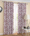 Cotton Single Leaf Maroon 5ft Window Curtains Pack Of 2