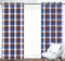 Cotton Dobby Blue 5ft Window Curtains Pack Of 2