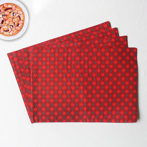 Cotton Buffalo Cross Table Placemats Pack Of 4