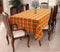 Cotton Iran Check Orange 2 Seater Table Cloths Pack Of 1