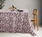 Cotton Single Leaf Maroon 2 Seater Table Cloths Pack Of 1