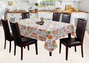 Cotton Orange Flower Table Cloths Pack Of 1 - (2 to 8 Seaters)