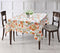 Cotton Orange Flower 8 Seater Table Cloths Pack Of 1