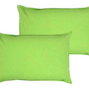 Cotton Solid Apple Green Pillow Covers Pack Of 2 freeshipping - Airwill