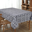 Cotton Grey Damask 2 Seater Table Cloths Pack Of 1