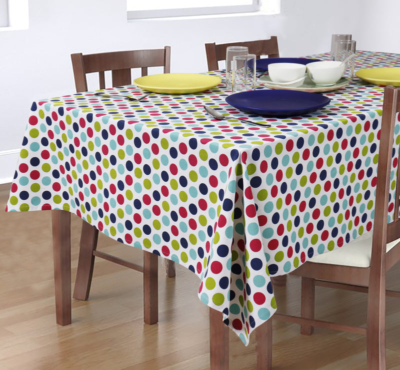 Cotton Singer Dot 8 Seater Table Cloths Pack Of 1