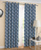 Cotton Blue Paislay 5ft Window Curtains Pack Of 2