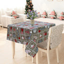 Cotton Xmas Heart 4 Seater Table Cloths Pack Of 1