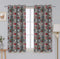 Cotton Xmas Heart 7ft Door Curtains Pack Of 2