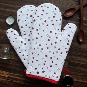 Cotton Ricco Star Oven Gloves Pack Of 2 freeshipping - Airwill