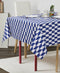 Cotton Classic Diamond Royal Blue 2 Seater Table Cloths Pack Of 1
