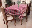 Cotton Xmas Check 6 Seater Table Cloths Pack Of 1