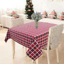 Cotton Xmas Check 6 Seater Table Cloths Pack Of 1