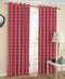 Cotton Xmas Check 5ft Window Curtains Pack Of 2