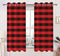 Cotton Big Check 7ft Door Curtains Pack Of 2