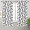 Cotton Neem Leaf Long 9ft Door Curtains Pack Of 2