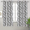 Cotton Small Leaf Long 9ft Door Curtains Pack Of 2