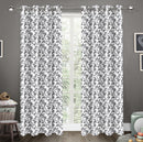 Cotton Small Leaf 5ft Window Curtains Pack Of 2
