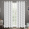 Cotton Wings Leaf Long 9ft Door Curtains Pack Of 2