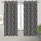 Cotton Black Panda Long 9ft Door Curtains Pack Of 2