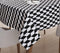Cotton Classic Diamond Black 2 Seater Table Cloths Pack Of 1