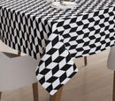 Cotton Classic Diamond Black 8 Seater Table Cloths Pack Of 1