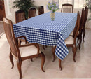 Cotton Gingham Check Blue 2 Seater Table Cloths Pack Of 1