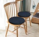 Cotton Round Shaped Chair Cushions / Chair Pad / Seat Cushions  - Pack Of 2