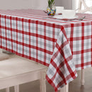 Cotton Lanfranki Red Check Table Cloths Pack Of 1 - (2 to 8 Seaters)