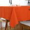 Cotton Solid Orange 6 Seater Table Cloths Pack Of 1