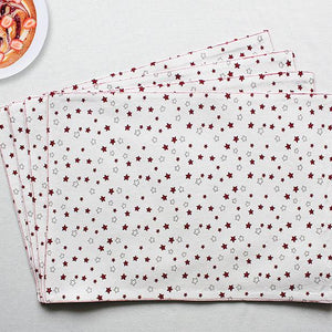 Cotton Ricco Star Table Placemats Pack Of 4 freeshipping - Airwill