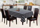 Cotton Zig-Zag Black 8 Seater Table Cloths Pack Of 1