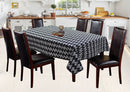 Cotton Black Zig-Zag 4 Seater Table Cloths Pack Of 1