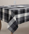 Cotton Dobby Black 4 Seater Table Cloths Pack Of 1