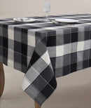 Cotton Dobby Black 6 Seater Table Cloths Pack Of 1