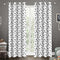 Cotton White Heart 5ft Window Curtains Pack Of 2